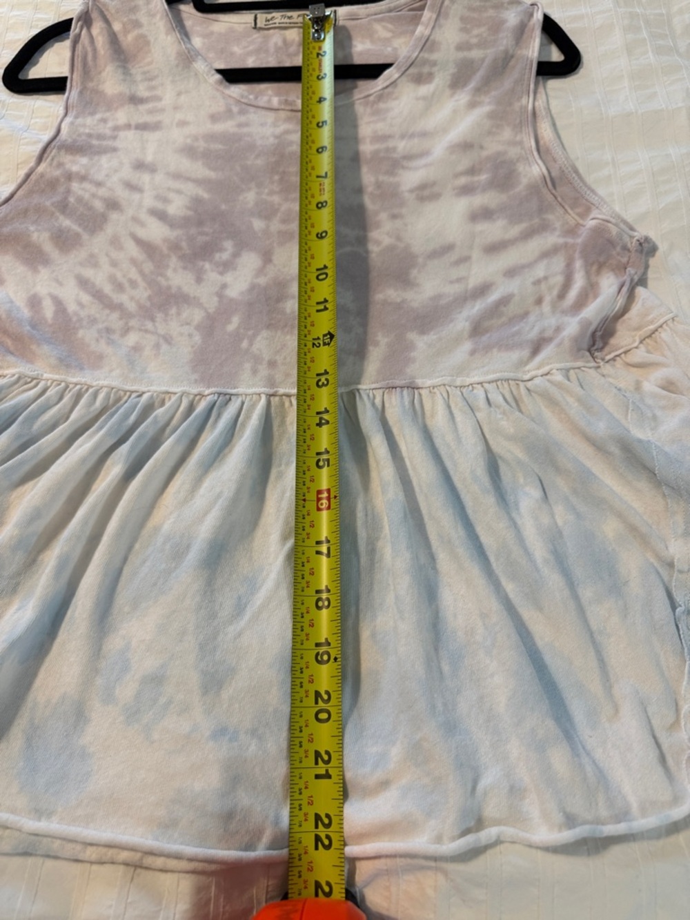 We The Free soft lavender and light blue tie-dye tank - Picture 7 of 7